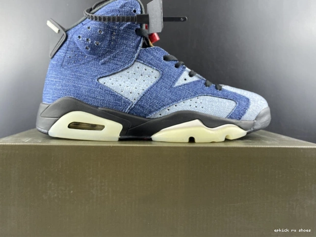 Rep 6 Washed Denim Jordan Air CT5350-401 0816